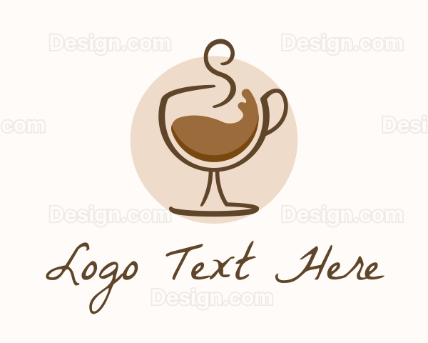 Coffee Wine Glass Logo