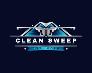 Pressure Washer Cleaning logo design