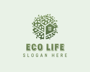 Eco Treehouse Garden logo design