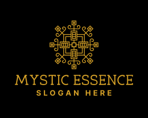 Decorative Yoga Symbol logo design