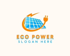 Solar Power Panel logo design