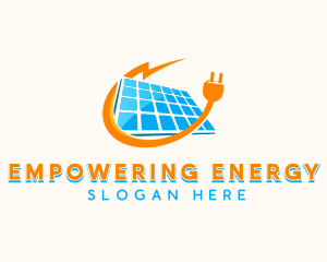 Solar Power Panel logo design