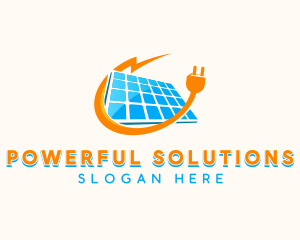 Solar Power Panel logo design