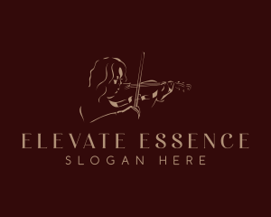 Violin Instrument Performer Logo