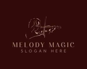 Violin Instrument Performer logo design