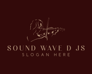 Violin Instrument Performer logo design