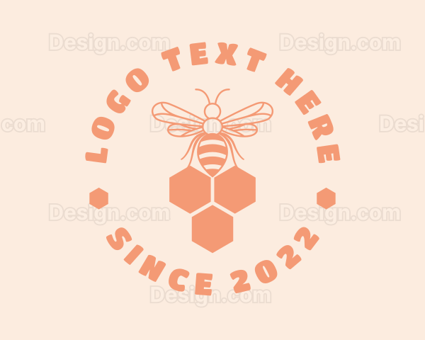 Organic Honey Bee Logo