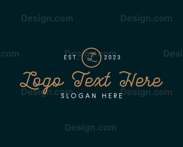 Elegant Cursive Boutique Logo