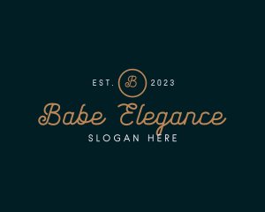 Elegant Cursive Boutique logo design