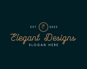 Elegant Cursive Boutique logo design