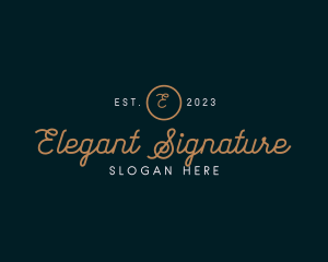 Elegant Cursive Boutique logo design