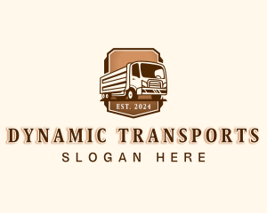 Truck Transportation Logistics logo design