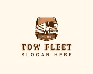 Truck Transportation Logistics logo design