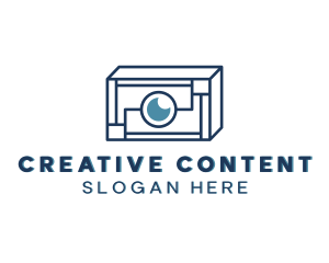 Content Creator Camera logo design