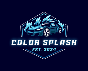 Car Wash Splash logo design