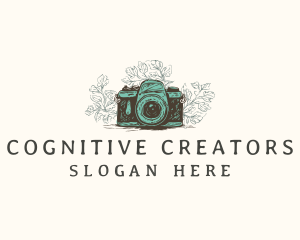 Floral Photography Camera logo design