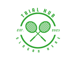 Tennis Racket Court logo