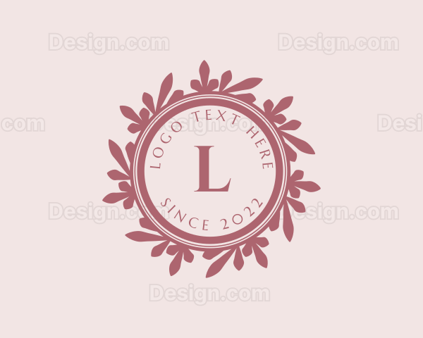 Feminine Eco Leaf Logo