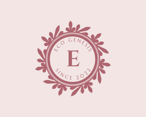 Feminine Eco Leaf logo design