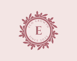 Feminine Eco Leaf logo design