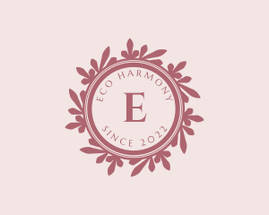 Feminine Eco Leaf logo design