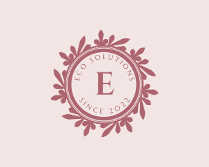 Feminine Eco Leaf logo design