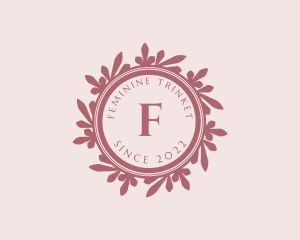 Feminine Eco Leaf logo design