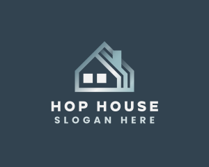 Luxury Roofing House logo design