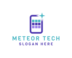 Mobile App Tech logo design