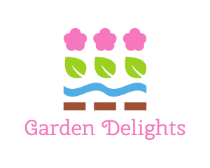 Nature Flower Garden logo design