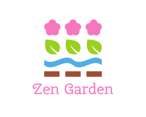 Nature Flower Garden logo design