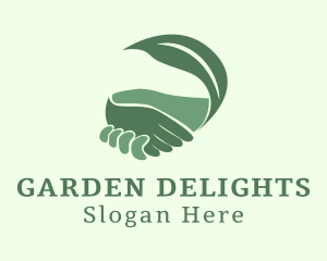 Garden Leaf Hand logo design