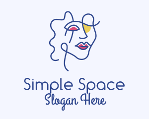 Woman Makeup Face  logo design