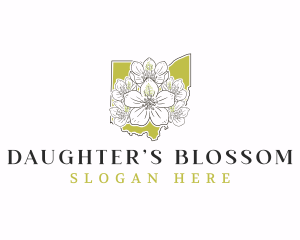 Ohio Rhododendron Flower logo design