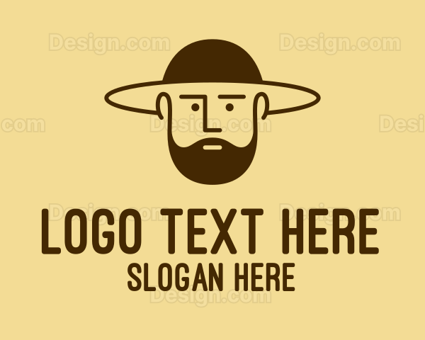 Bearded Hat Man Logo