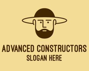 Bearded Hat Man  logo design