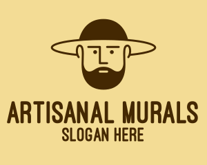 Bearded Hat Man  logo design