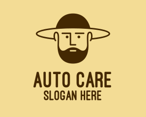 Bearded Hat Man  logo design