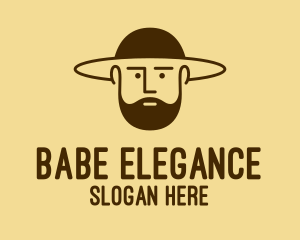 Bearded Hat Man  logo design