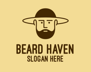 Bearded Hat Man  logo design