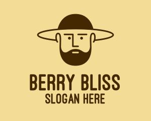 Bearded Hat Man  logo design