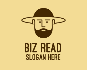 Bearded Hat Man  logo design