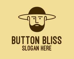 Bearded Hat Man  logo design