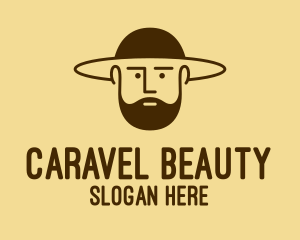 Bearded Hat Man  logo design