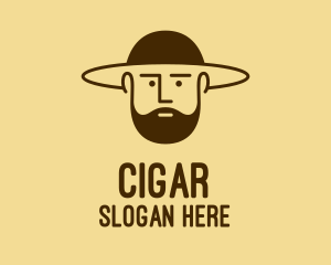 Bearded Hat Man  logo design