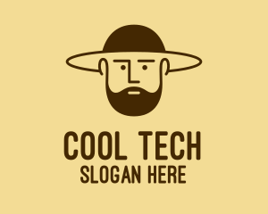 Bearded Hat Man  logo design