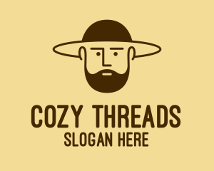 Bearded Hat Man  logo design