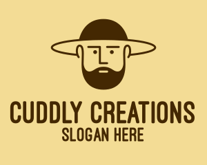 Bearded Hat Man  logo design