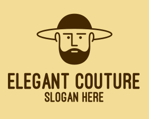 Bearded Hat Man  logo design