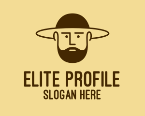 Bearded Hat Man  logo design